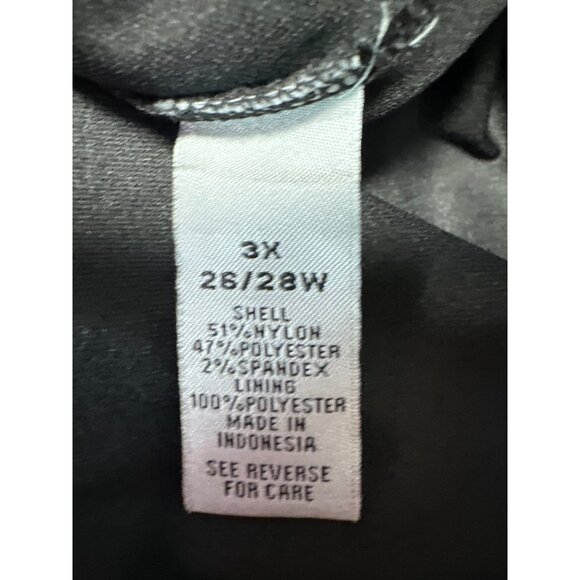 Catherines Womens Red & Black Lace Overlay Tunic Top With Sheer Hemline Size 3X - Picture 6 of 8